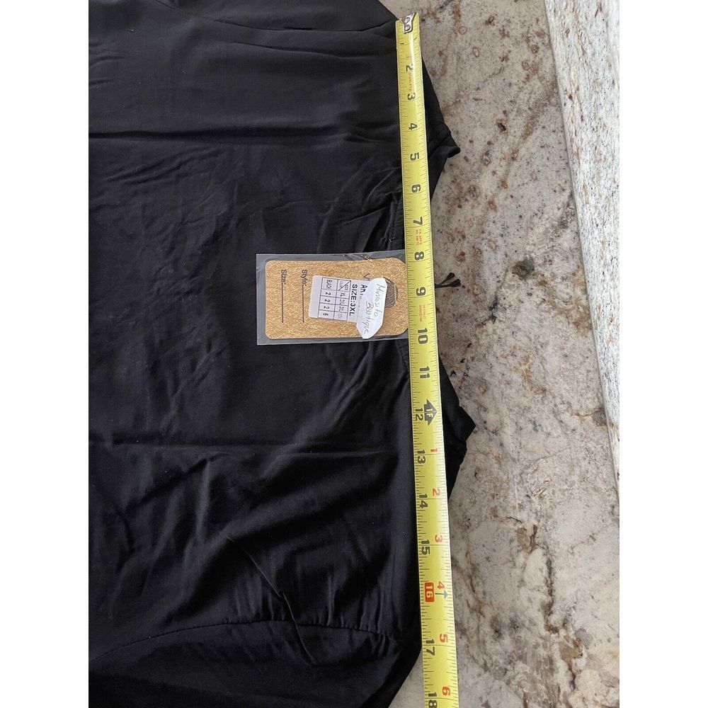 Vinizbena  Shopping Lady And Cat Rhinestone Woman Black Size  3XL T-Shirt  New - Picture 13 of 16